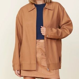 Monrow Canvas Moto Jacket